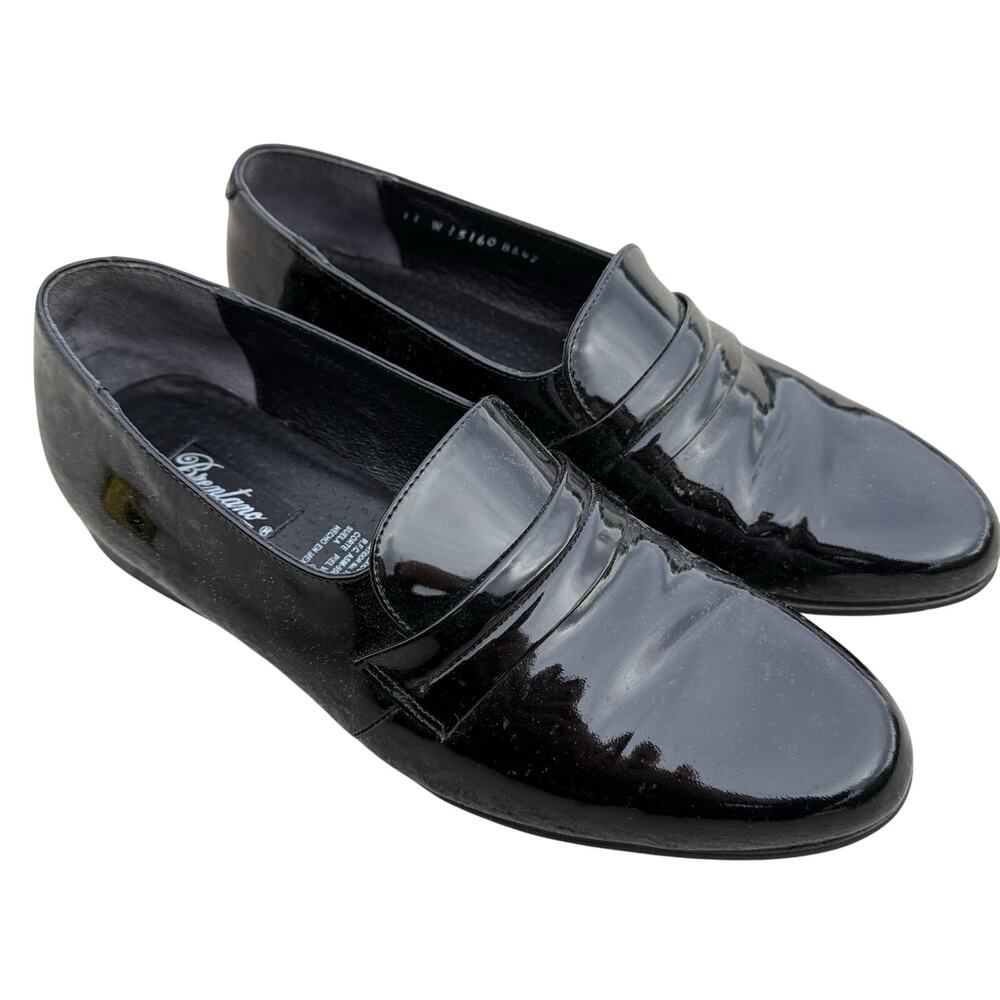 "Alexander" Black Brentano Tuxedo Shoes Men’s Size 11 Patent Leather